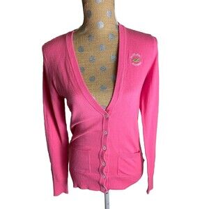 Hollister Y2K Cardigan Sweater Preppy Mcbling Mean Girls Small Juniors Barbie